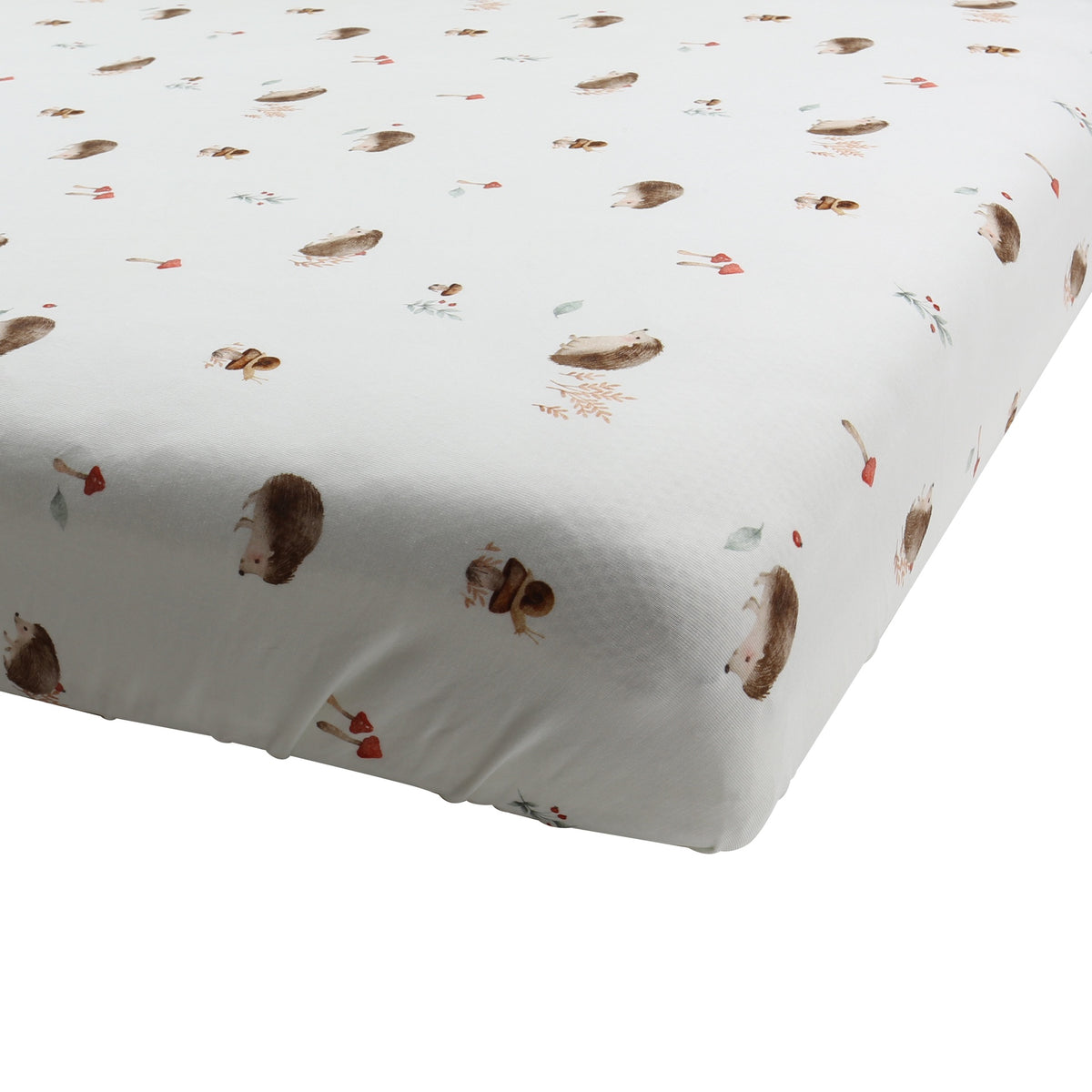 Bamboo Crib Sheet - Hedgehogs