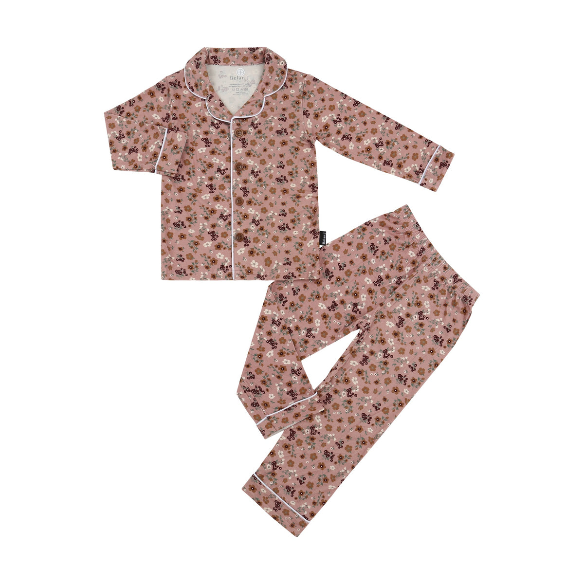 Kids Classic L/S PJ Set - Velvet Garden