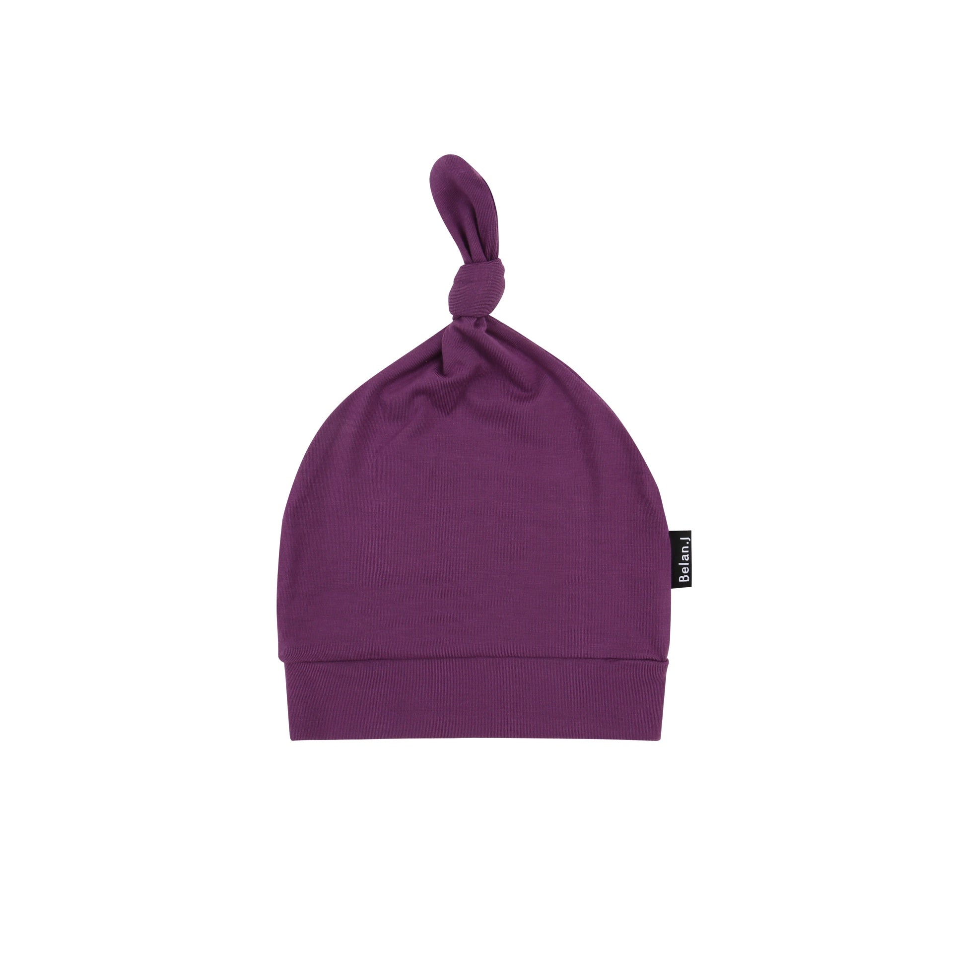 Knotted Hat - Deep Plum