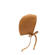 Briar Baby Rust Linen Bonnet