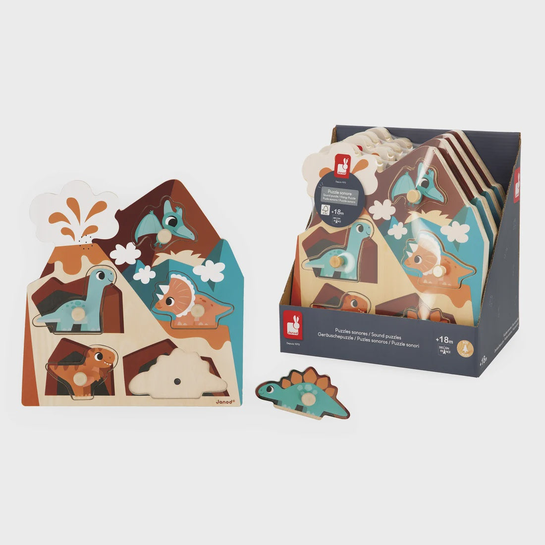 Janod Dino Sound Puzzle
