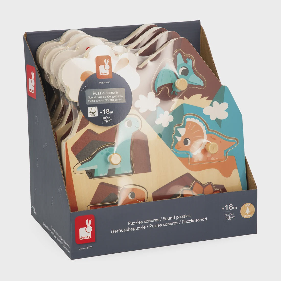 Janod Dino Sound Puzzle