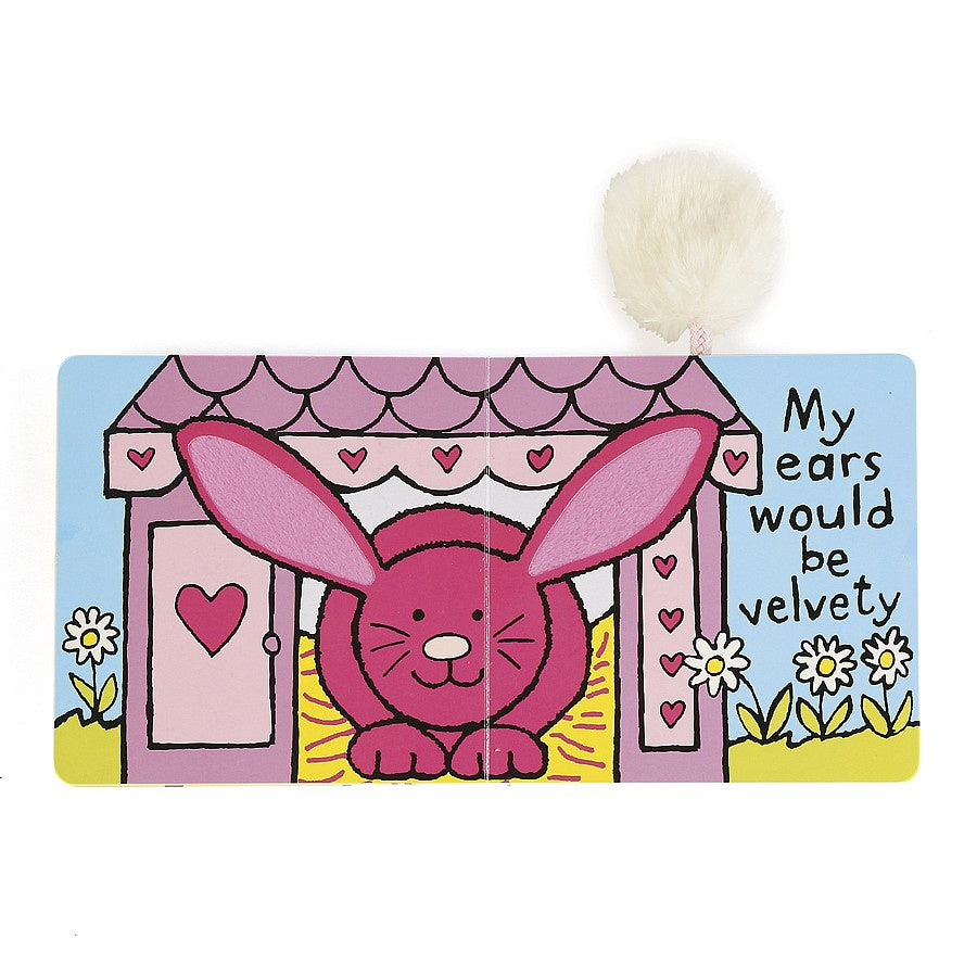 Jellycat If I Were A Rabbit Board Book (Blush)