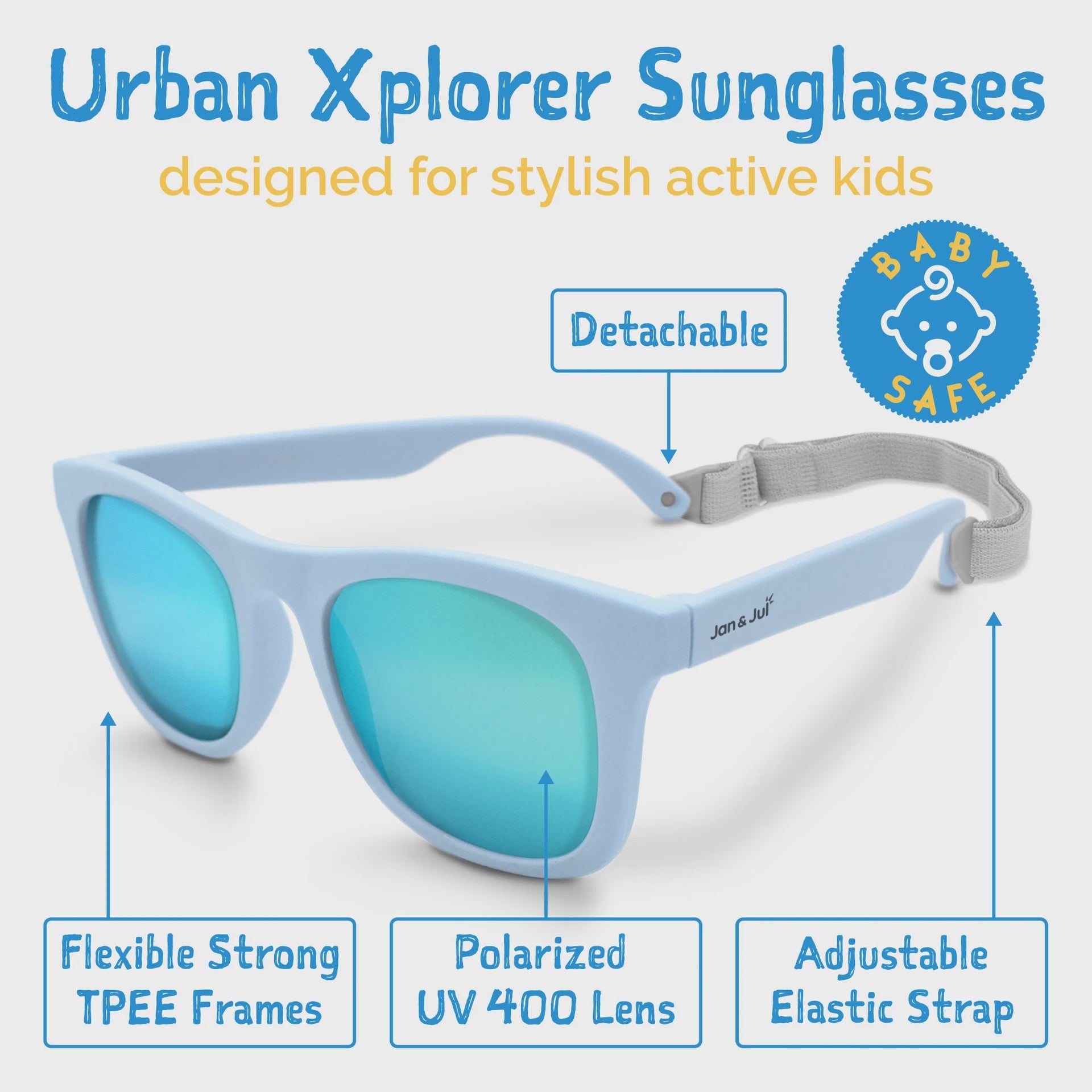 Jan & Jul Urban Xplorer Sunglasses - Light Blue Aurora