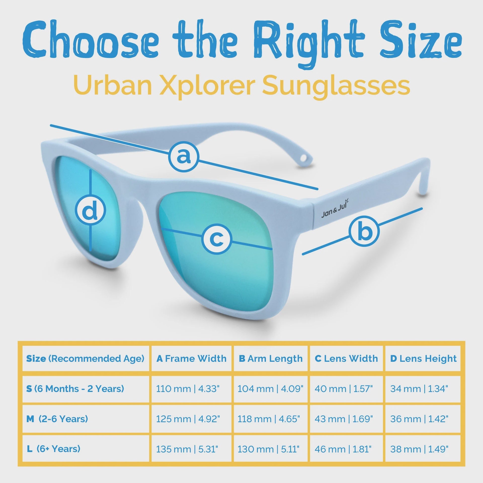 Jan & Jul Urban Xplorer Sunglasses - Light Blue Aurora