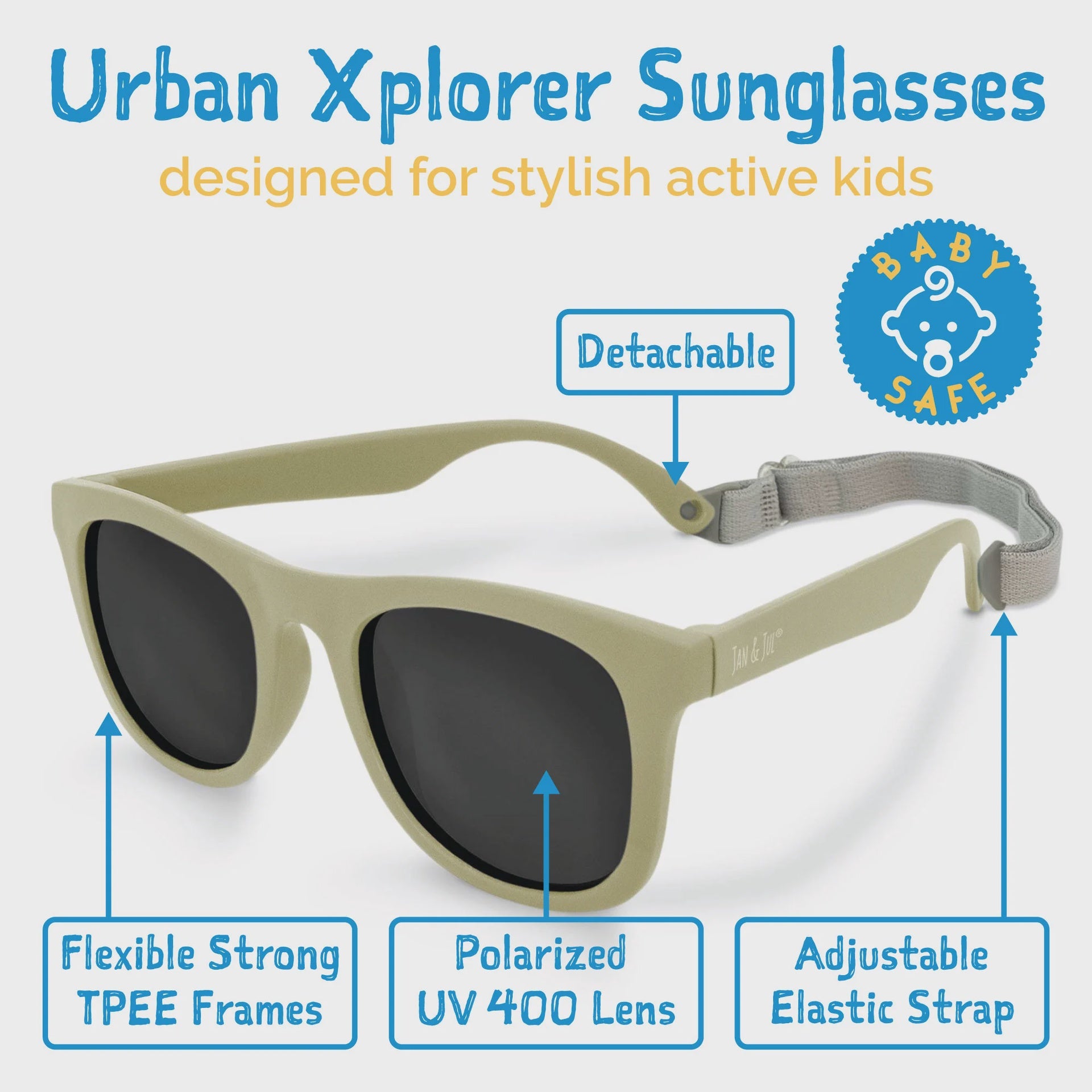 Jan & Jul Urban Xplorer Sunglasses - Olive Khaki