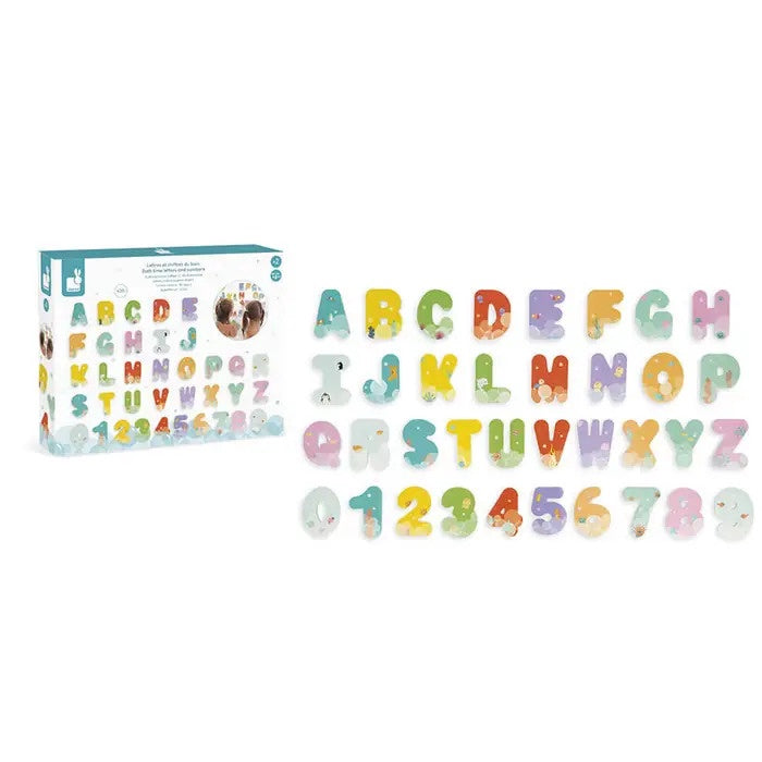 Janod - Bath Time Letters And Numbers