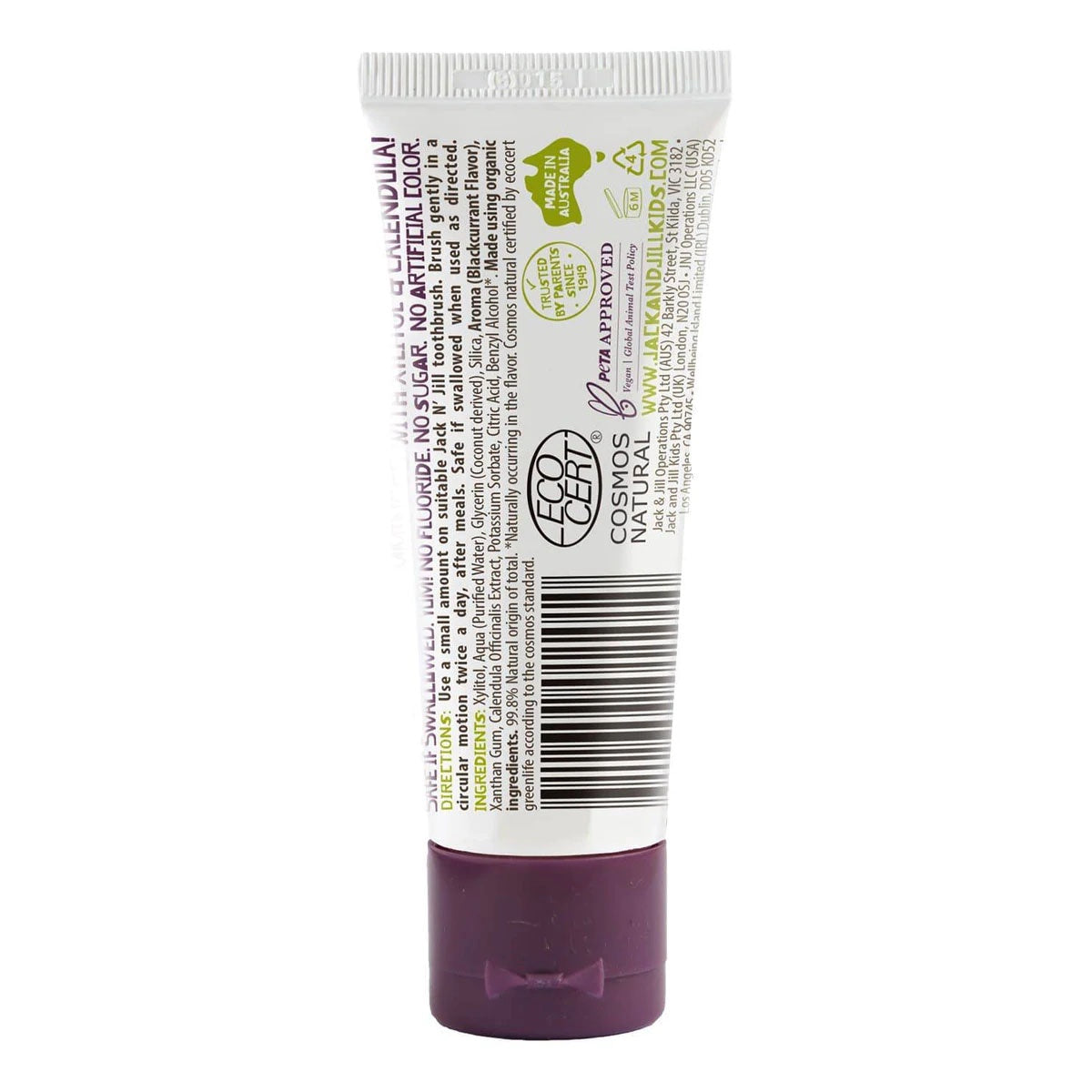 Jack N' Jill Natural Toothpaste - Blackcurrant
