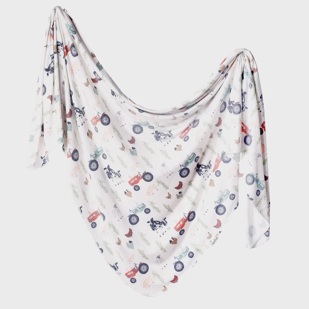 Copper Pearl Knit Swaddle Blanket - Jo