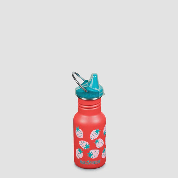 Kid Klean Kanteen 12oz Sippy- Coral Strawberries
