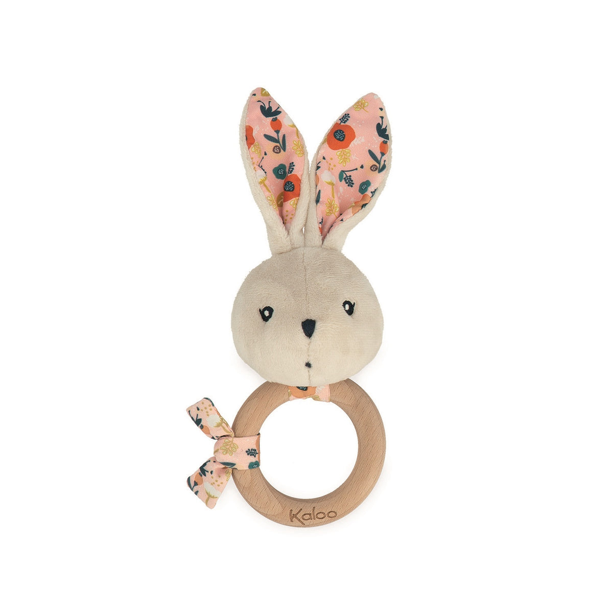 Kaloo Rabbit Teething Ring - Poppies