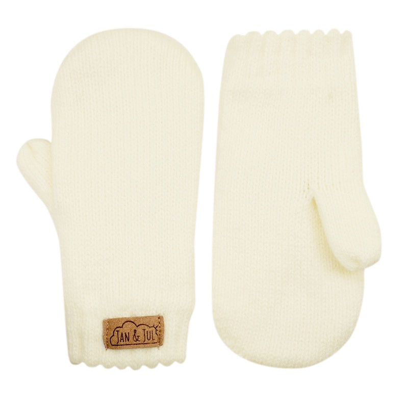 Jan & Jul Knit Mittens - Cream