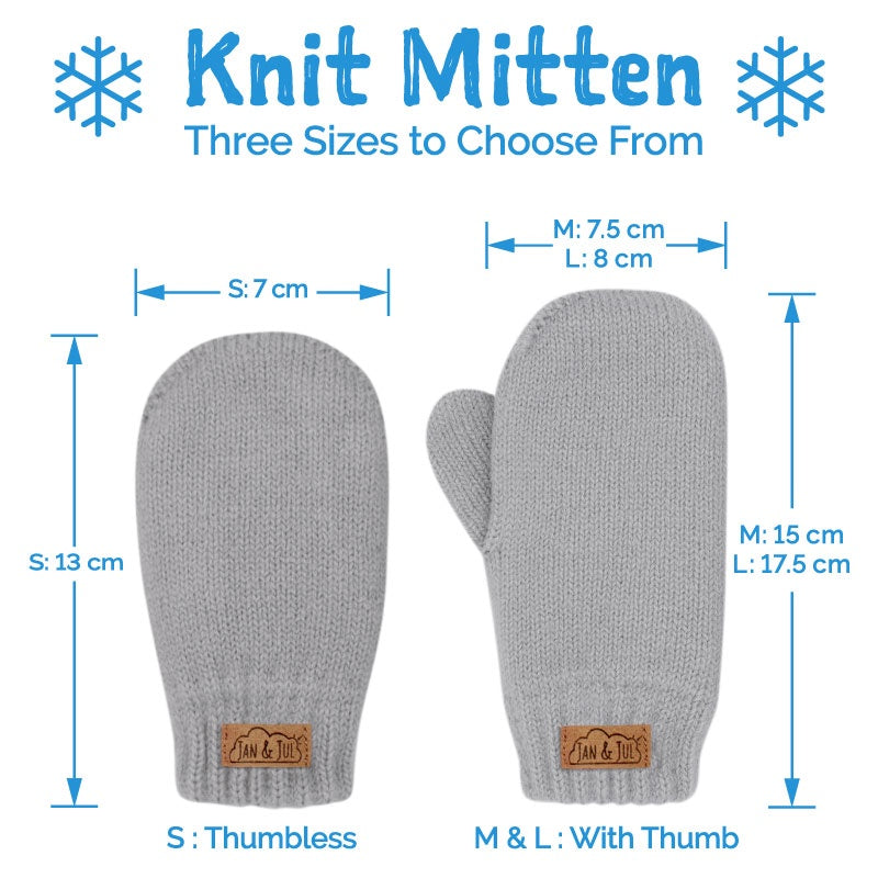 Jan & Jul Knit Mittens - Black