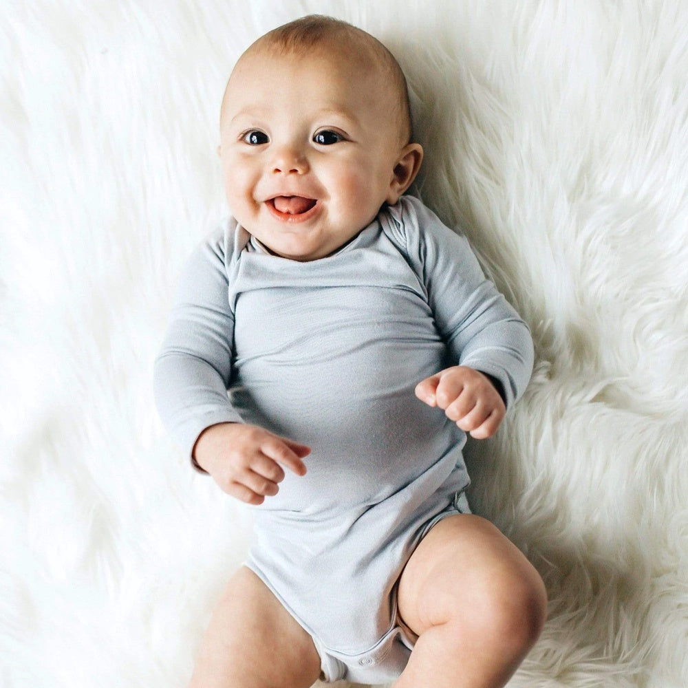 Kyte Baby Long Sleeve Bodysuit - Storm