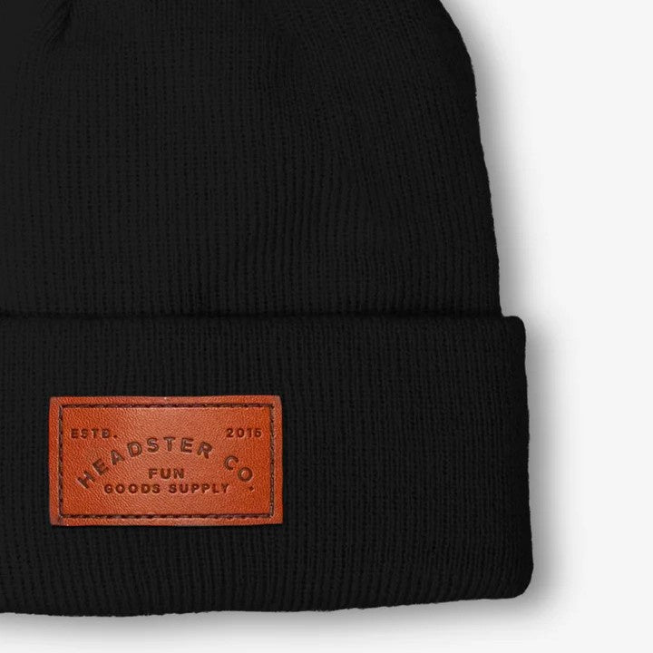 Headster Odyssey Beanie Lined with Fleece - Black