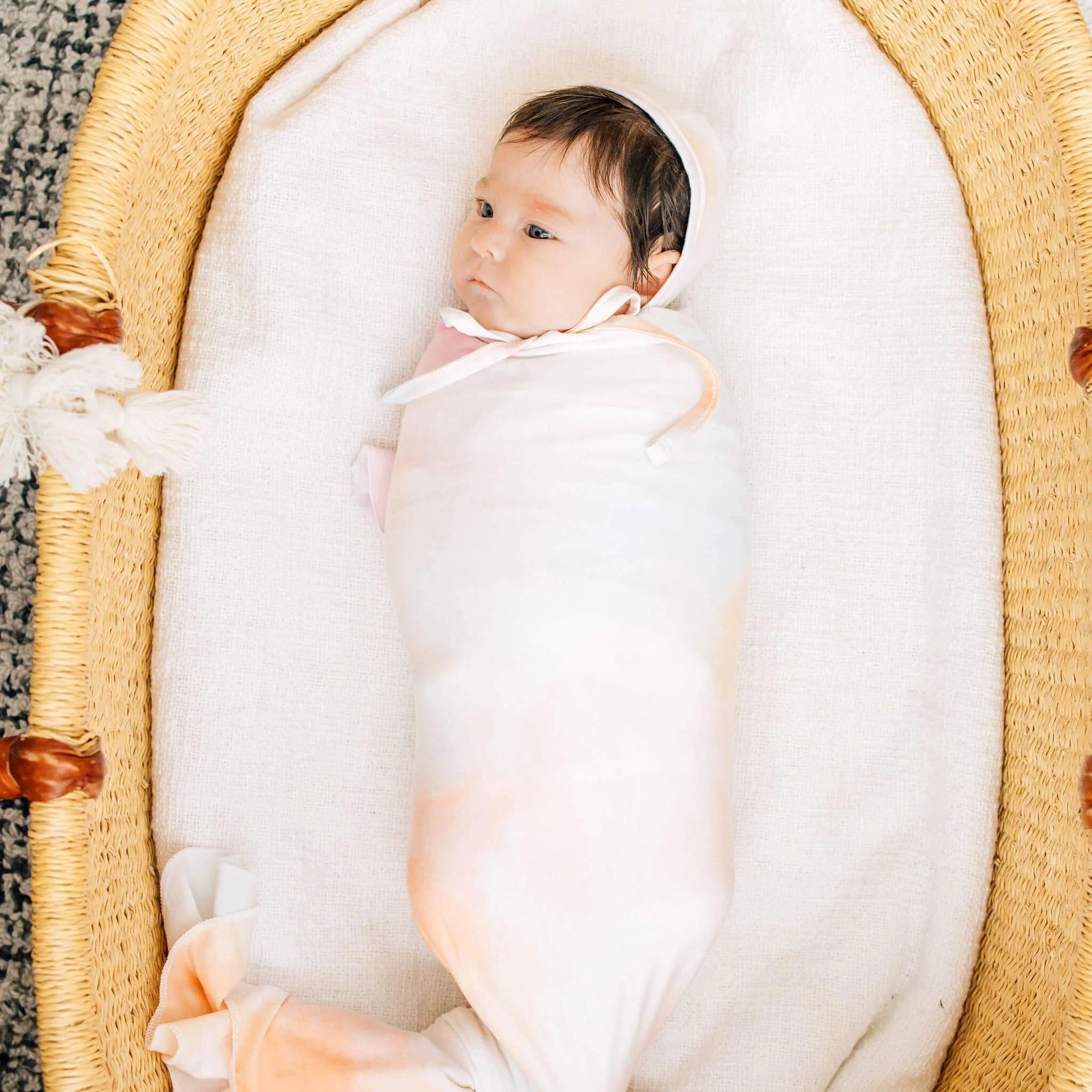 Copper Pearl Knit Swaddle Blanket - Nova