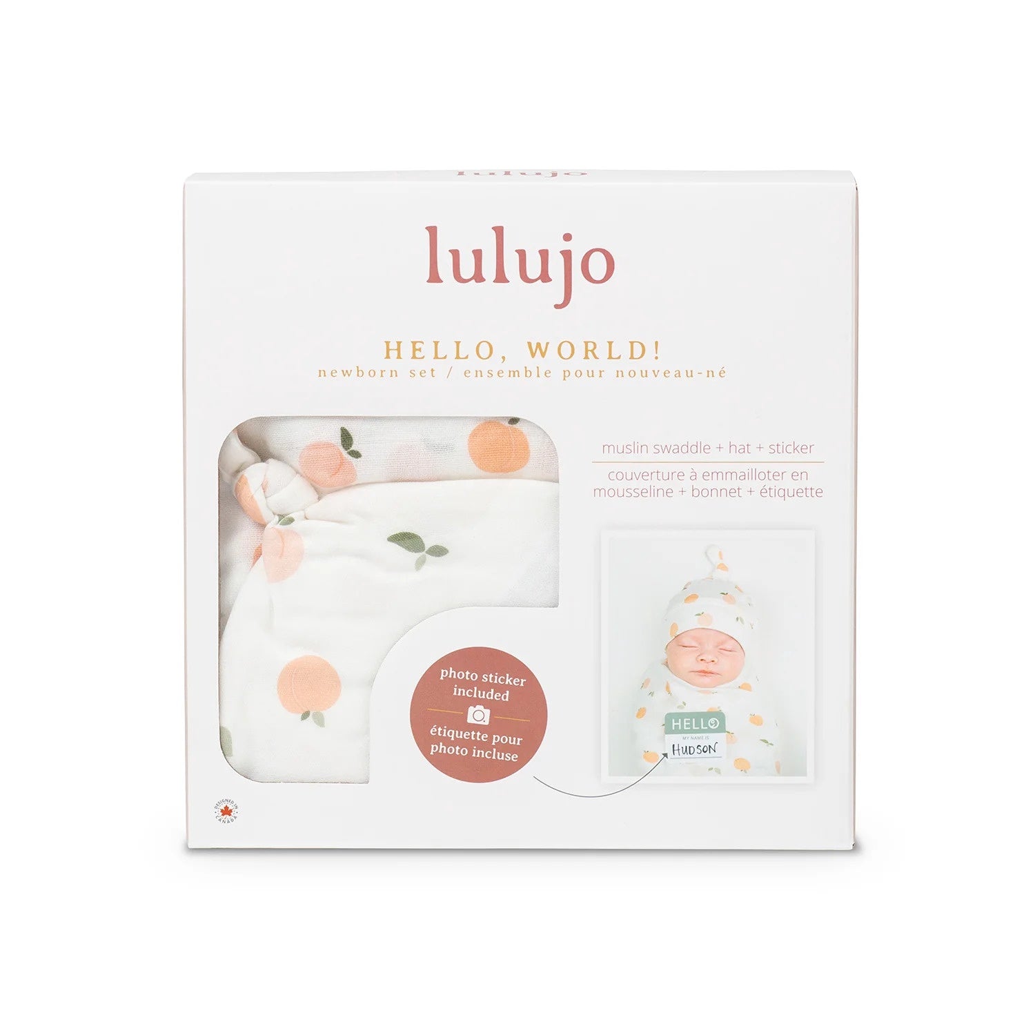 Lulujo Hello World Blanket + Hat