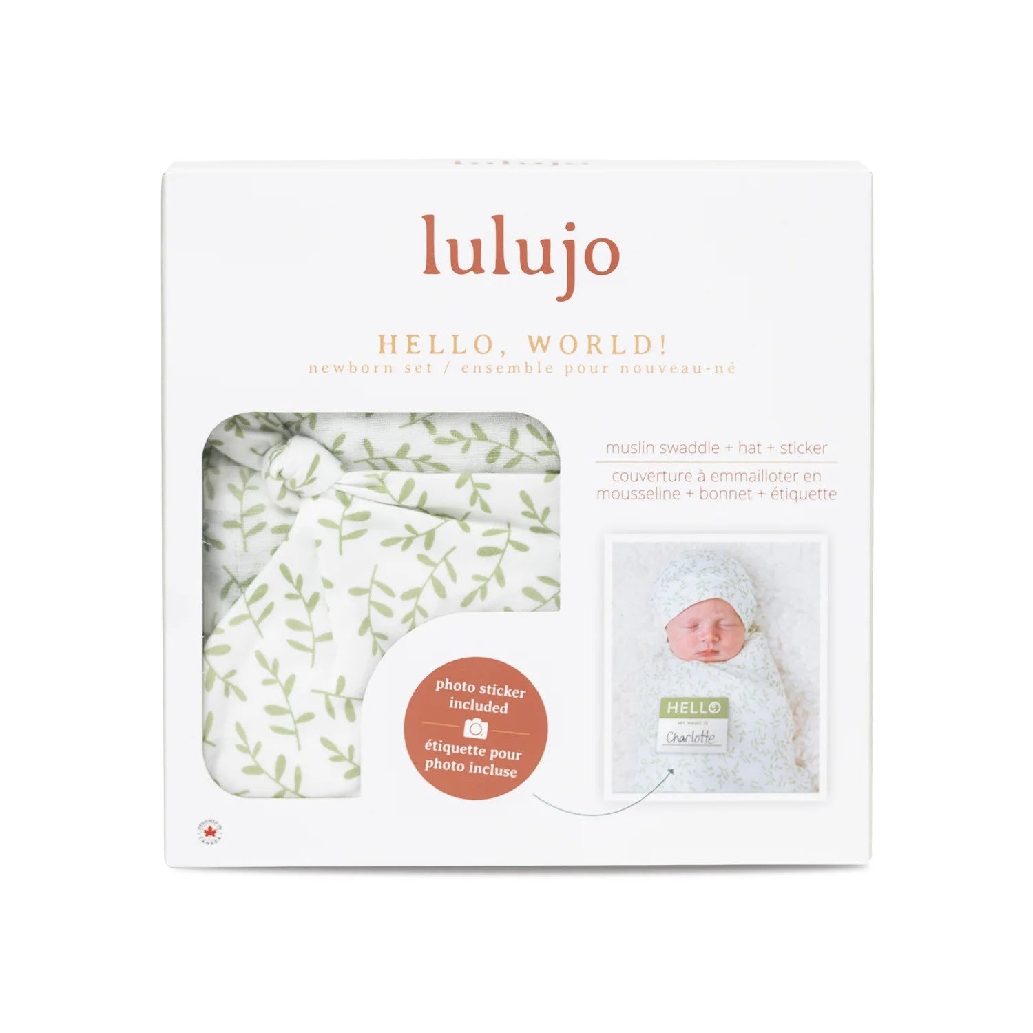 Lulujo Hello World Blanket + Hat