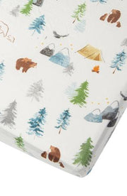 Loulou Lollipop Muslin Fitted Crib Sheet - Adventure Begins