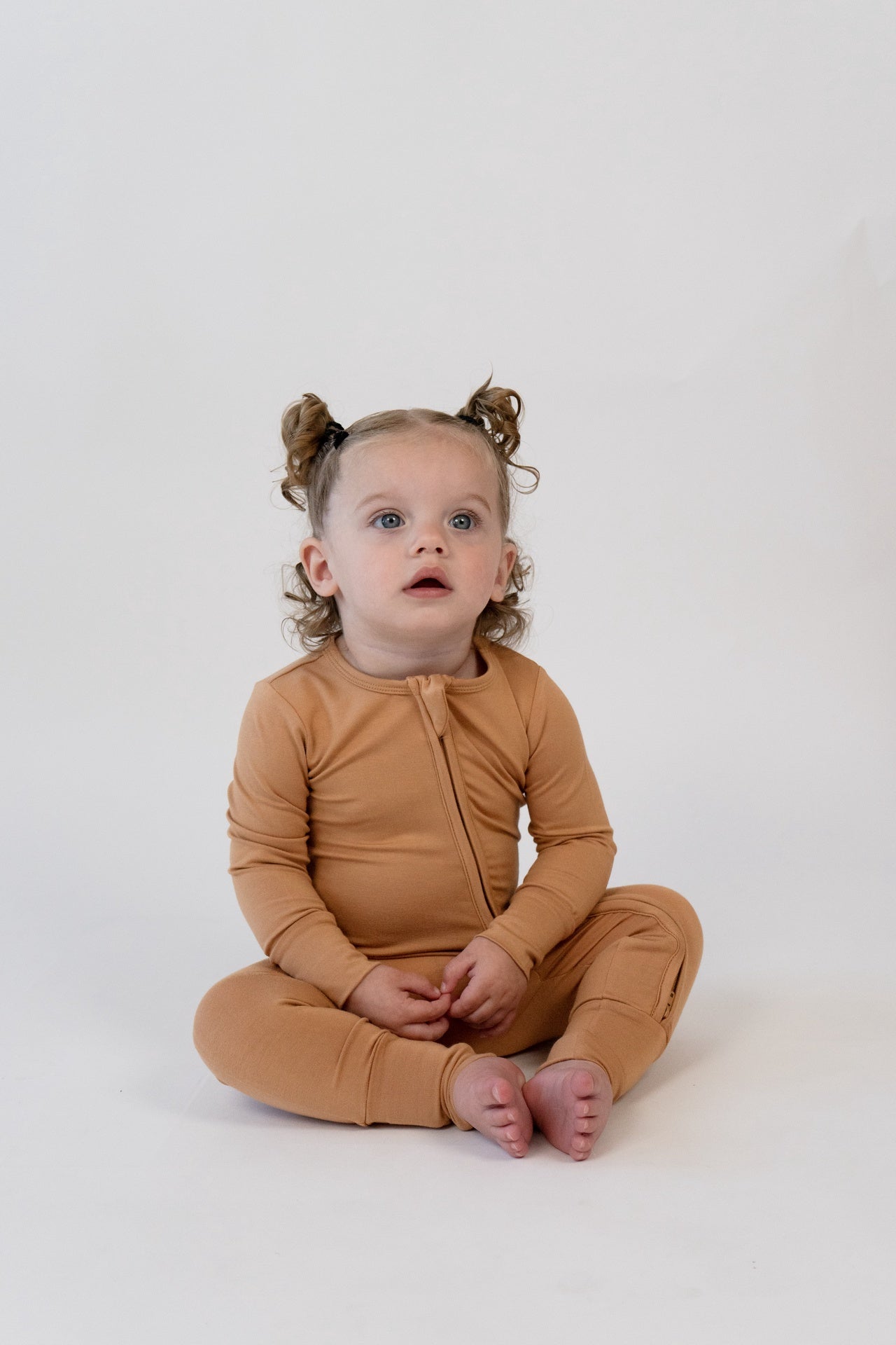Footless Sleeper with Fold-Over Cuffs - Desert