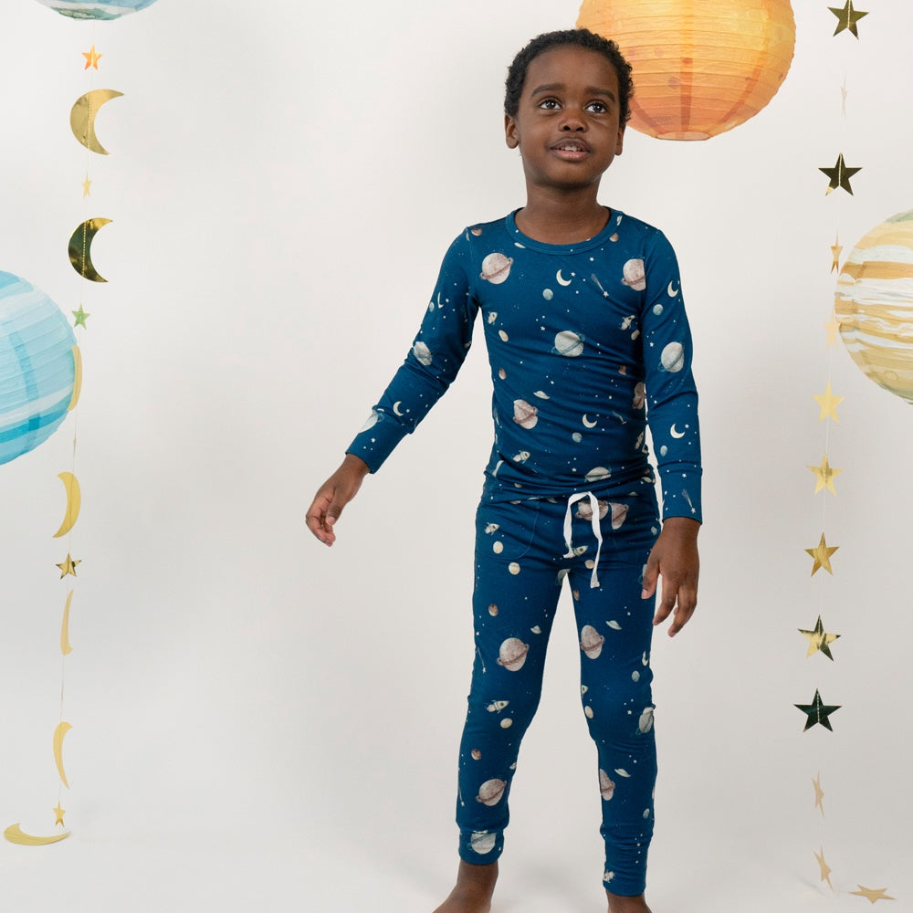 Long Sleeve PJ Set - Space