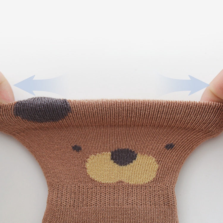 Cozy Non-Slip Socks (2 pack) - Zebra / Bear