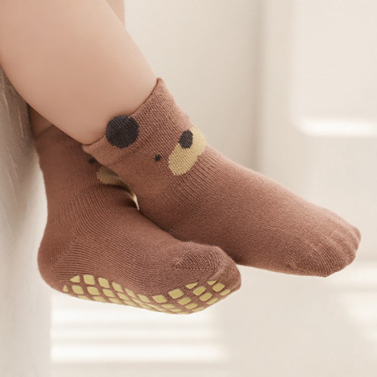 Cozy Non-Slip Socks (2 pack) - Zebra / Bear