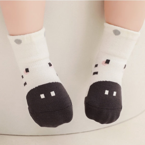 Cozy Non-Slip Socks (2 pack) - Zebra / Bear