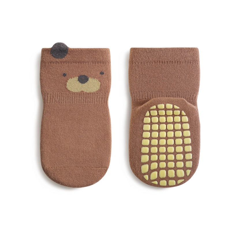 Cozy Non-Slip Socks (2 pack) - Zebra / Bear