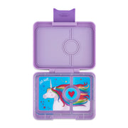 Yumbox Snack size Bento -  Lavande Purple/Magical Unicorn