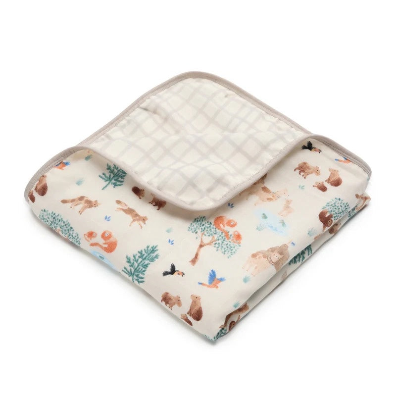 Loulou Lollipop Muslin Quilt - Llama Adventures