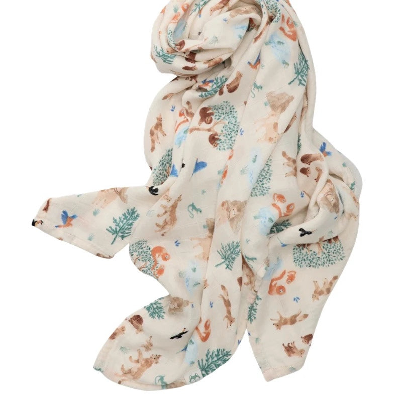 Loulou Lollipop Muslin Swaddle - Llama Adventures