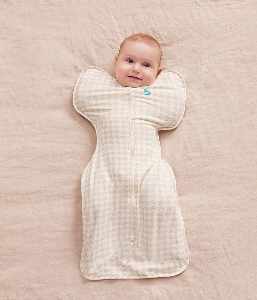Love to Dream Swaddle Up - Tan Houndstooth