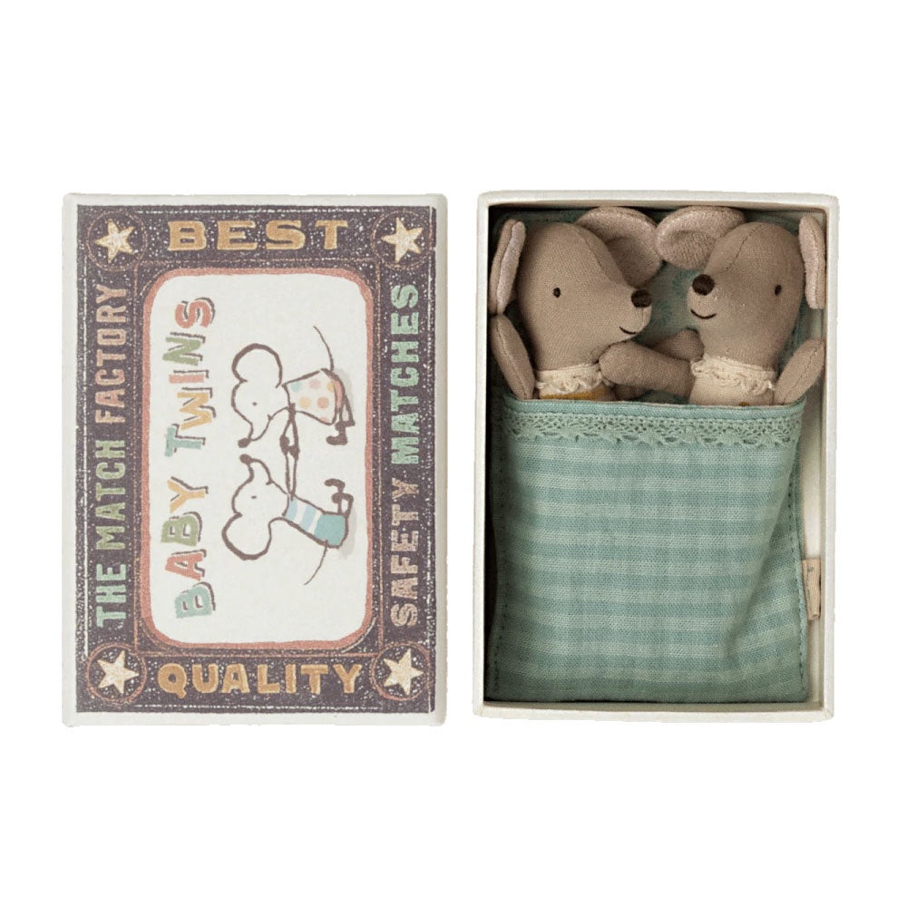 Maileg Twin Baby Mice in Matchbox