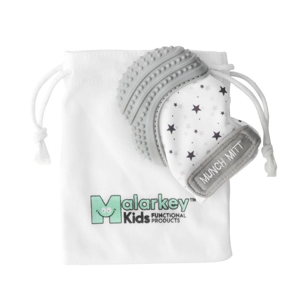 Malarkey Kids Munch Mitt  - Grey Stars