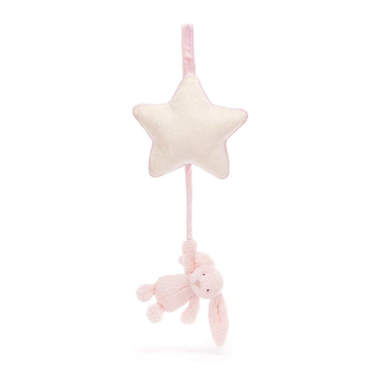Jellycat Bashful Pink Bunny Musical Pull