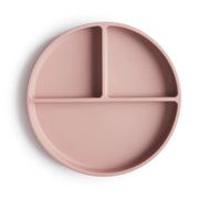 Mushie Divided Silicone Suction Plate - Blush