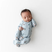 Kyte Baby Zippered Footie - Mallard Duck