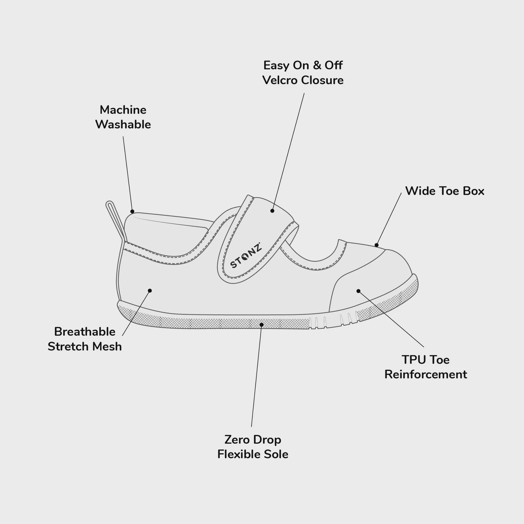 Stonz Cruiser Mary Jane Baby - Ivory