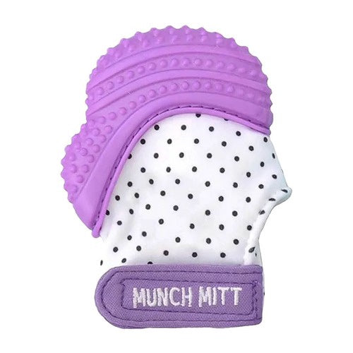Munch Mitt Baby Teething Mitten - Purple Shimmer