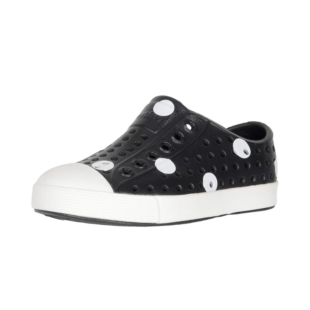 Native Jefferson Shoes - Printed Jiffy Black/White Spots