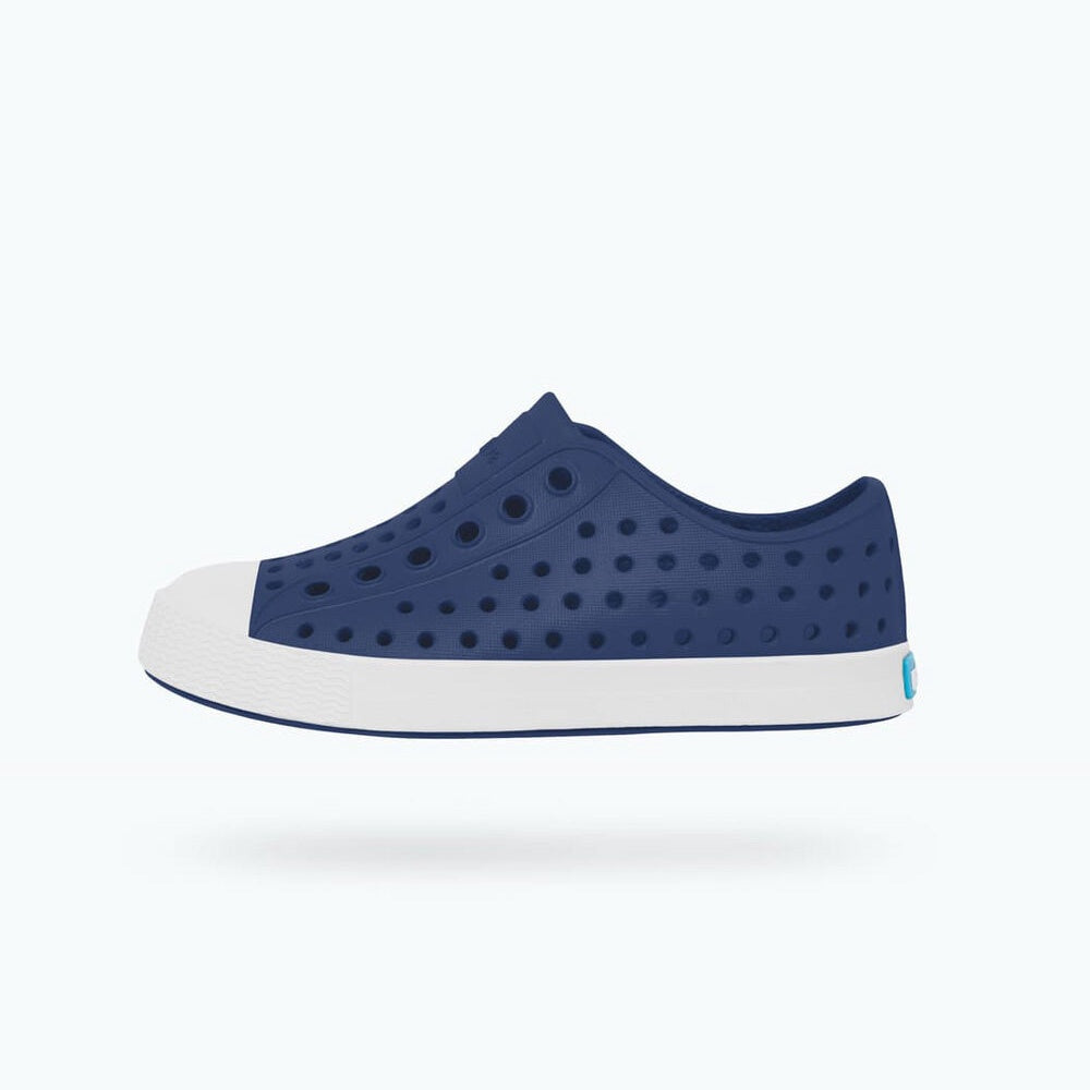 Native Jefferson Shoes - Regatta Blue/Shell White