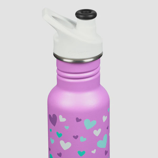Kid Klean Kanteen 12oz- Orchid Hearts