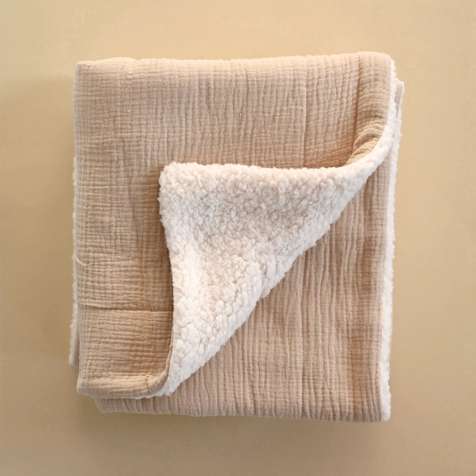 Minika Muslin & Sherpa Blanket
