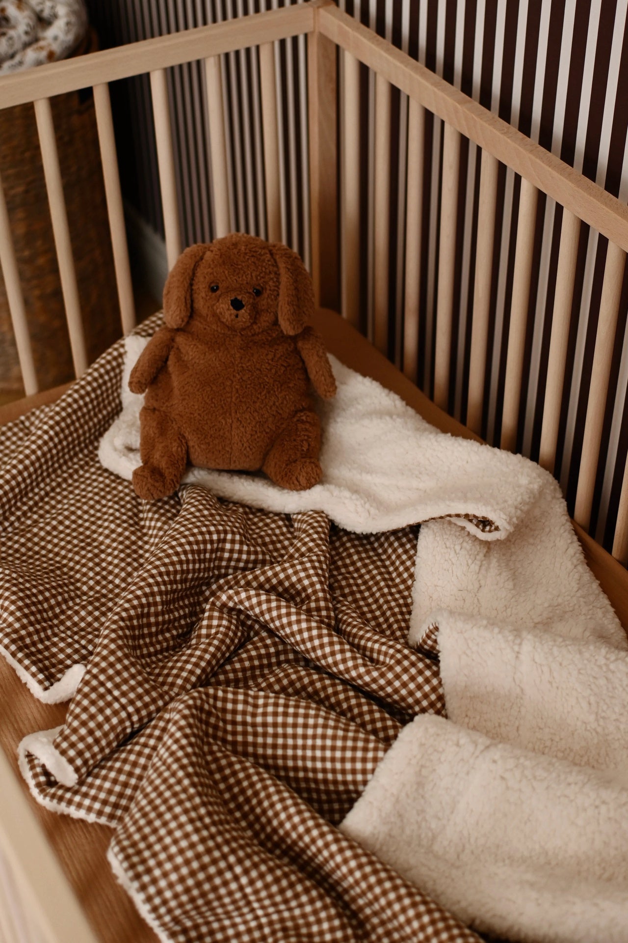 Minika Muslin & Sherpa Blanket