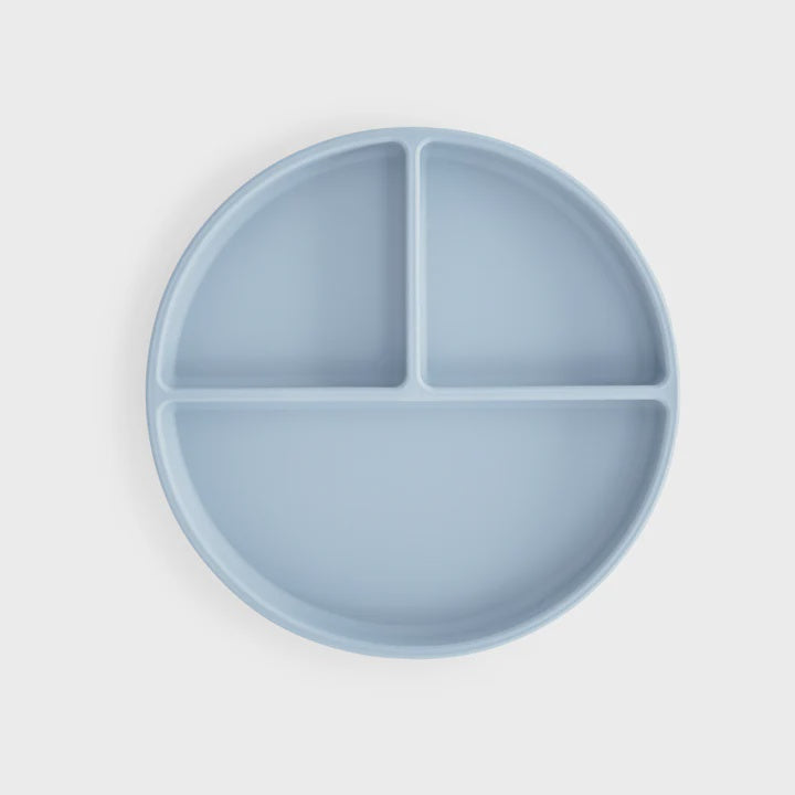 Mushie Silicone Suction Plate - Powder Blue