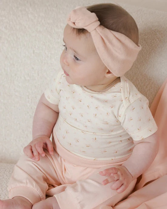 Quincy Mae Cotton Baby Pant - Petal
