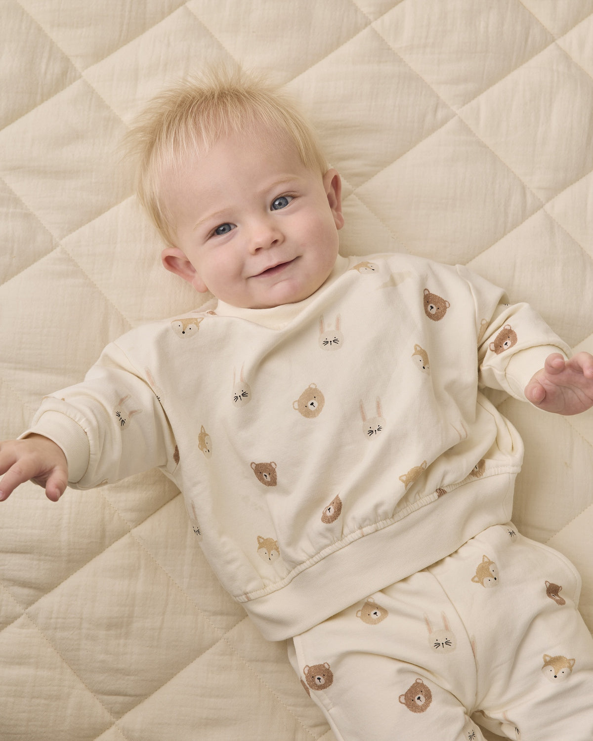 Quincy Mae Relaxed Fleece Sweatshirt - Critters