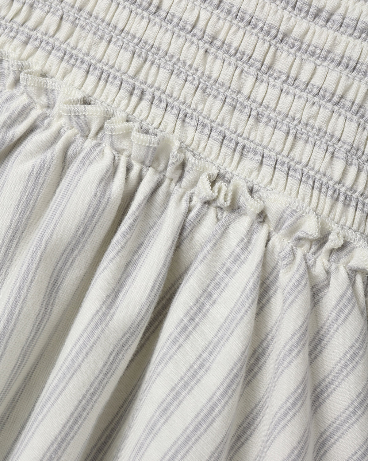 Quincy Mae Lainey Romper - Cloud Stripe