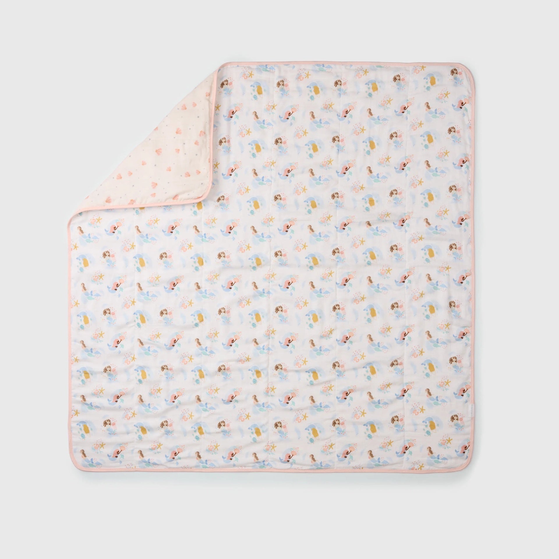 Loulou Lollipop Muslin Quilt - Mermaids